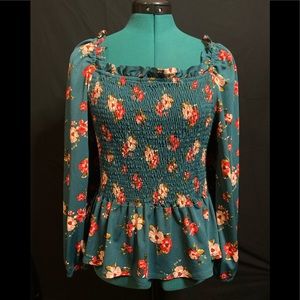 Floral print long sleeve